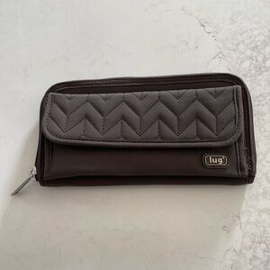 LUG Quilted Brown wallet NWOT